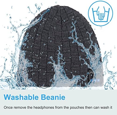 Bluetooth Beanie with Washable Wireless Headphones – Ultimate Outdoor Gear Featuring Bluetooth 5.0 for Crystal Clear Sound and Hands-Free Calls, Perfect for Hiking, Jogging, and Chill Days Outdoors