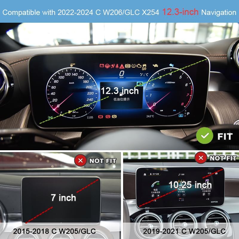 Custom Mercedes GLC X253 X254 Phone Holder: Premium Vent Mount for 2022-2024 Models – Effortless Installation & 360-Degree Rotation for Safe Driving – Luxurious Design Enhancing Your Automotive Interior with Hands-Free Navigation and Device Accessibility