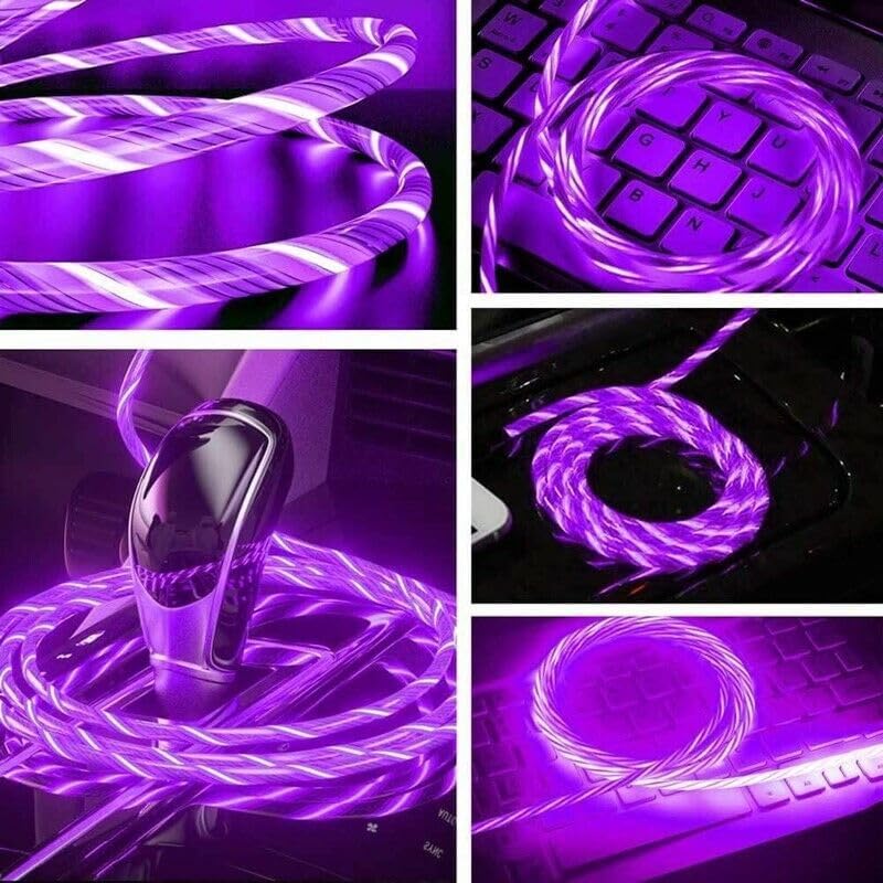 Revolutionize Your Power Connection: 6.6 FT LED USB C to USB C Cable – 60 W/3 A Fast Charger for i Phone 15, Mac Book Air, i Pad Pro, Pixel & Samsung Galaxy S23/S24 – Durable, Stylish, and User-Friendly Charging Solution for Tech-Savvy Professionals and On-the-Go Users