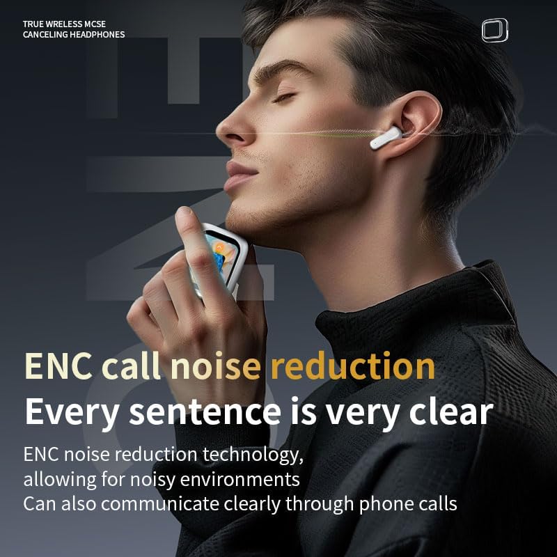 Premium Bluetooth Wireless Earbuds with Touch Control – IPX5 Waterproof for Enhanced Durability – Noise Isolation & 360° Surround Sound for Ultimate Listening Experience – Ideal for Fitness & Everyday Use (White)