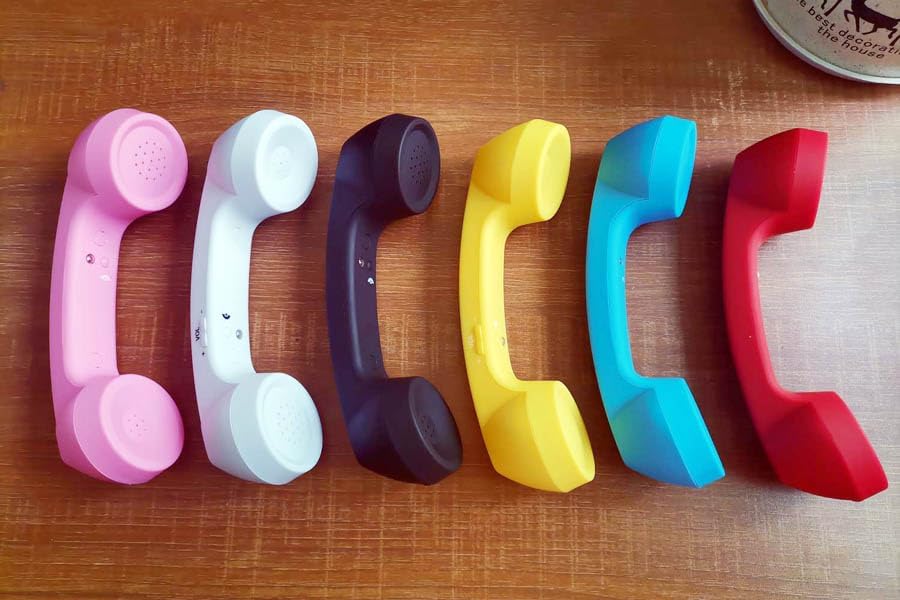 Vintage-Style Wireless Bluetooth Headset: Retro Phone Handset with Built-In Mic for Clear Calls & Music | Comfortable Design for i Phone & Android | Enhance Your Audio Experience with Radiation Reduction & Seamless Connectivity