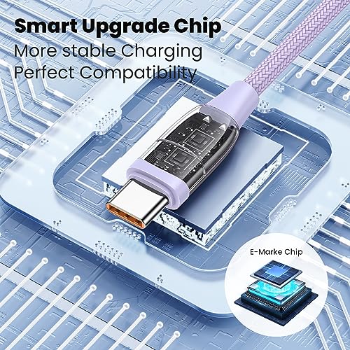 Ultimate 100 W USB C Multi Charging Cable – USAMS 6.6 FT 5-in-1 Fast Sync Nylon Braided Charger for Laptops, Tablets, and Smartphones – Unmatched Speed and Universal Compatibility for All Your Devices