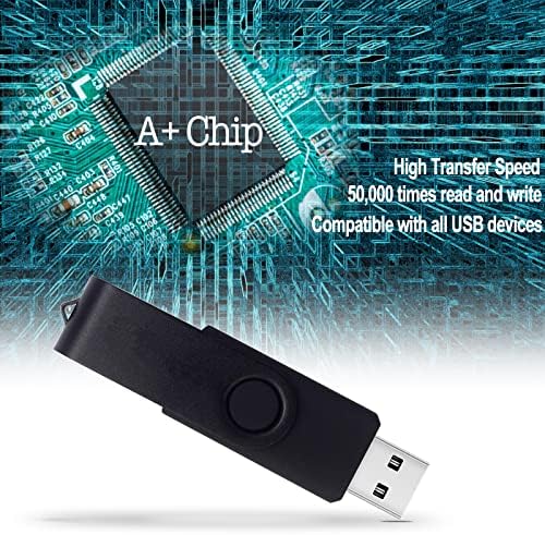 Maximize Your Storage Potential with the JBOS 10-Pack of 4 GB USB Flash Drives – Durable Swivel Design, Enhanced USB 2.0 Compatibility, Ideal for Documents & Multimedia, Sleek Black Finish with Label Sheets for Organization, Perfect for Students and Professionals
