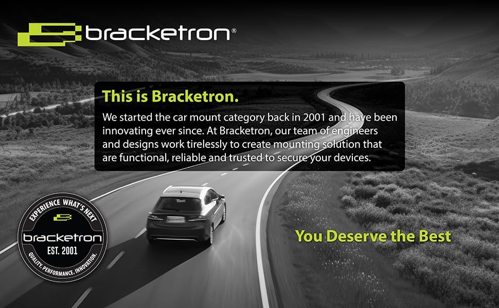 Bracketron Trip Grip Series Adjustable Car Cup Holder Phone Mount – Universal Smartphone Holder for Safe and Convenient Driving Navigation with 360-Degree Rotation and Tool-Free Installation