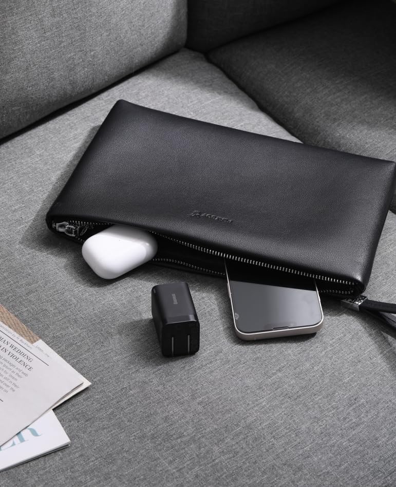 Baseus 30 W Dual Port USB C PD Charger Block – Ultra-Fast Charging Solution with Foldable Plug for i Phone 15 Series, i Pad Pro, Samsung Galaxy, and Pixel 6 – Compact Design for Travel and Home Use, Enhanced Safety Features for Reliable Performance