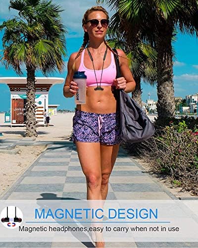 NANAMI Bluetooth Sports Earbuds – Premium Wireless Neckband Headphones with Hi-Fi Deep Bass, IPX7 Waterproof Protection, and 24-Hour Playtime for Gym and Running – Advanced Bluetooth 5.3 Connectivity with Built-in Mic for Seamless Calls and Voice Control