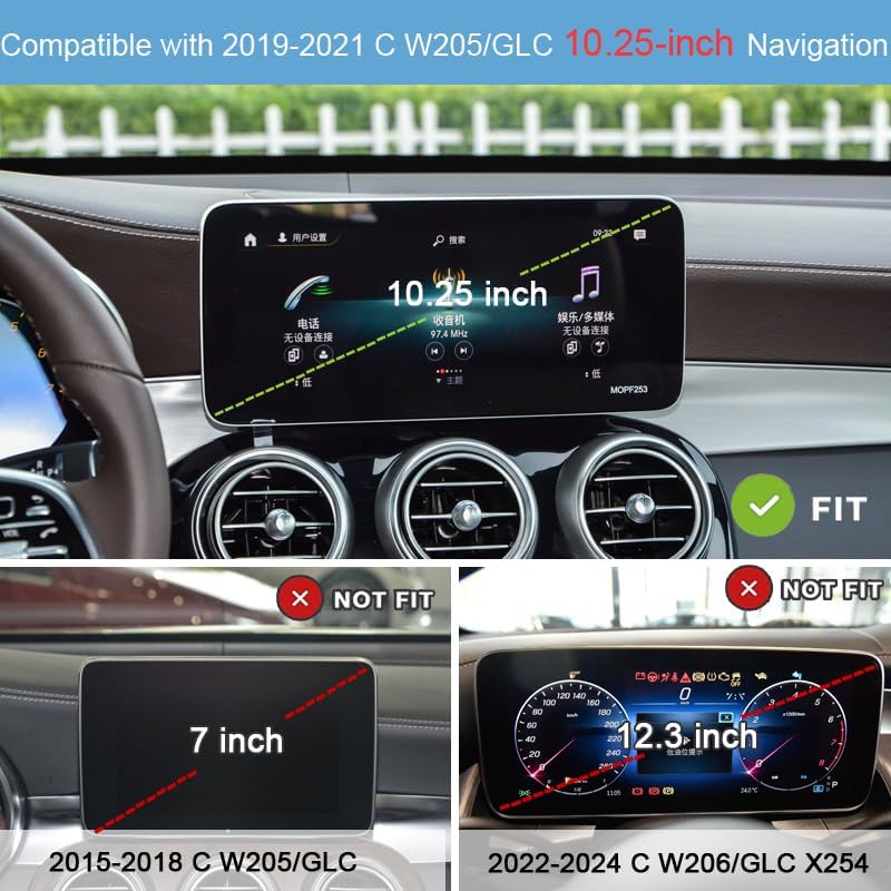 Custom Mercedes GLC X253 X254 Phone Holder: Premium Vent Mount for 2022-2024 Models – Effortless Installation & 360-Degree Rotation for Safe Driving – Luxurious Design Enhancing Your Automotive Interior with Hands-Free Navigation and Device Accessibility