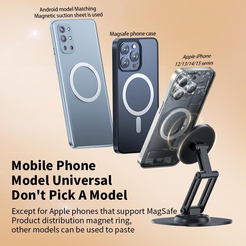 Rotation Magnetic Phone Stand Holder for iPhone Adjustable phone Holder Stand for Desk – Enhanced Compatibility and Speed