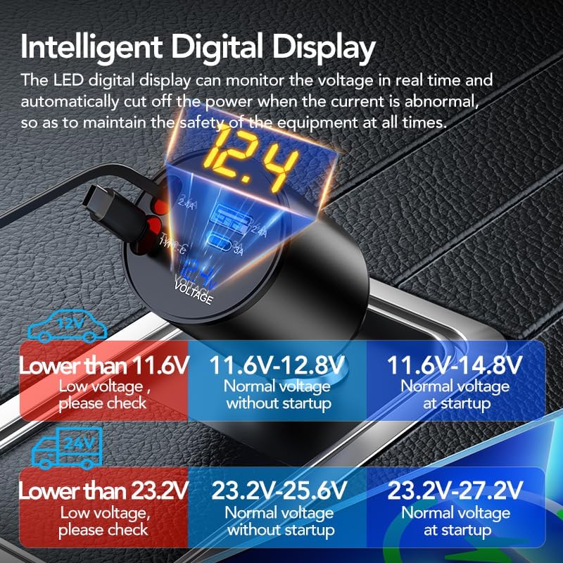 Ultimate 4-in-1 Retractable Car Charger – 60 W Super Fast Charging for i Phone 11-16, Galaxy, Pixel & Air Pods 4 – Dual USB Ports & Tangle-Free Cables for Maximum Convenience on the Go – Compact Power Adapter for All Your Devices