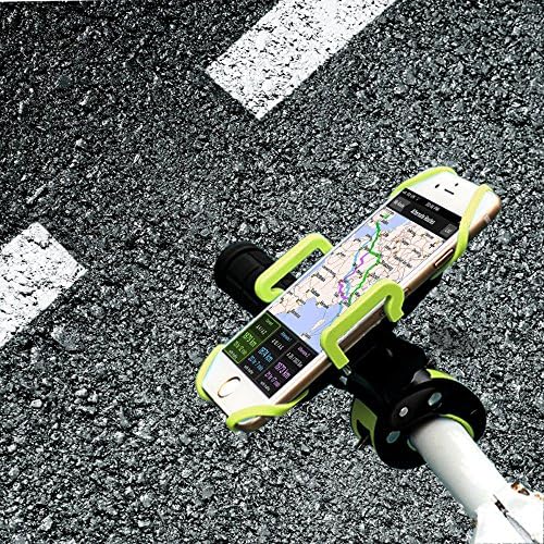 Versatile Bike Phone Mount with 360-Degree Rotation – Secure Smartphone Holder for Bicycles, Motorcycles, and Baby Carriages – Compatible with i Phone, Sony, Samsung – Durable Rubber Strap Design for Effortless Navigation and Calls – Lightweight and Easy Installation for Enhanced Riding Experience – Sleek Black Finish for Any Style