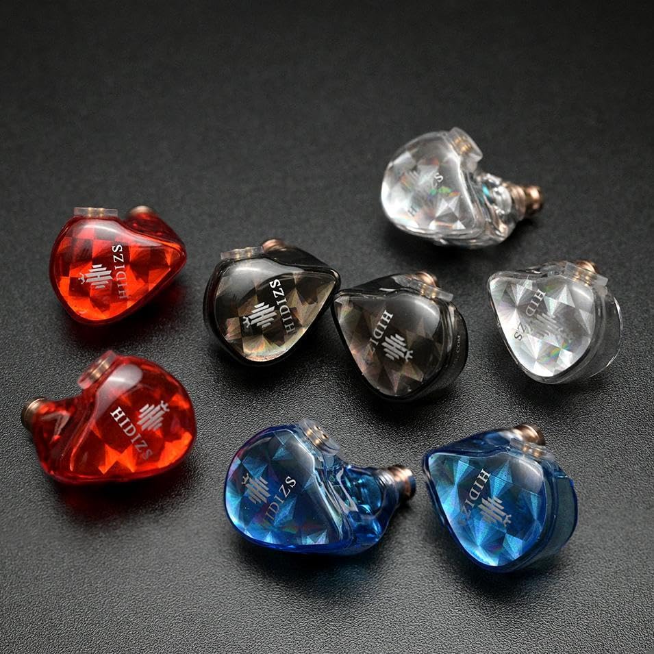 MS1-Galaxy High-Performance Gaming Earbuds with Dual Magnetic Drivers – Wired In-Ear Monitors Featuring 3.5 mm Compatibility, Inline Control, and Durable 0.78 mm 2 Pin Cable – Transparent Design for Enhanced Aesthetics and Audio Clarity