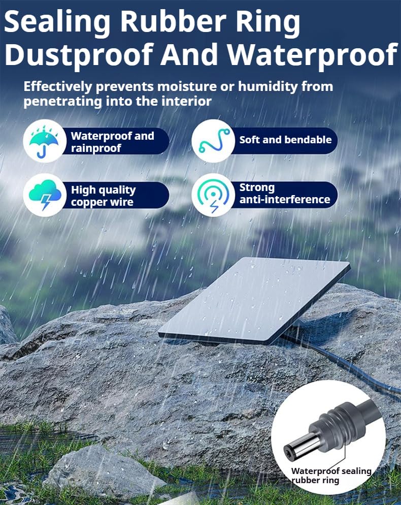 Starlink Mini Power Cable 10 FT USB-C to DC5521 – Heavy Duty 20 AWG Waterproof Outdoor Cable with IP68 Rating, Compatible with 100 W Power Banks and PD Chargers, Featuring Surge Protection for Reliable Satellite Internet Connectivity in Any Environment