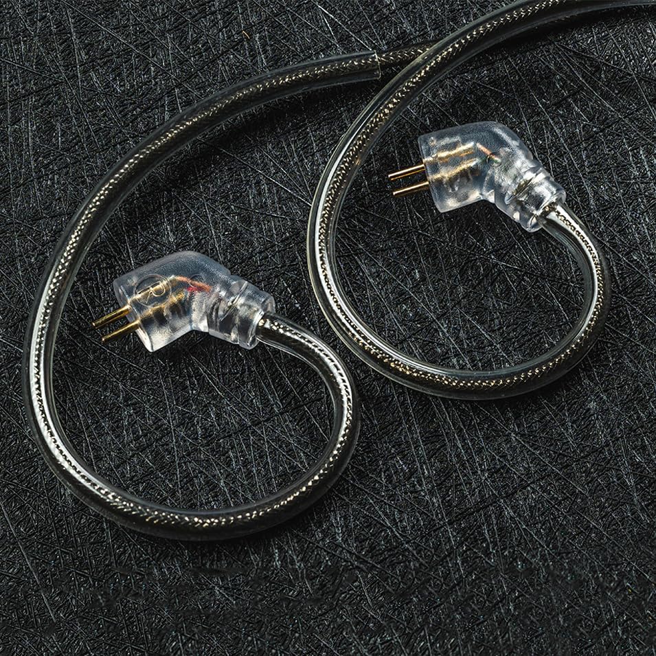 MS1-Galaxy High-Performance Gaming Earbuds with Dual Magnetic Drivers – Wired In-Ear Monitors Featuring 3.5 mm Compatibility, Inline Control, and Durable 0.78 mm 2 Pin Cable – Transparent Design for Enhanced Aesthetics and Audio Clarity