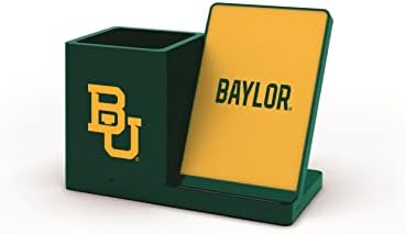 NCAA Unisex Fast Wireless Charging Stand & Desk Organizer – Stylish Multi-Device Charger for Sports Enthusiasts, Efficient Workspace Solution with Built-in Accessory Compartments
